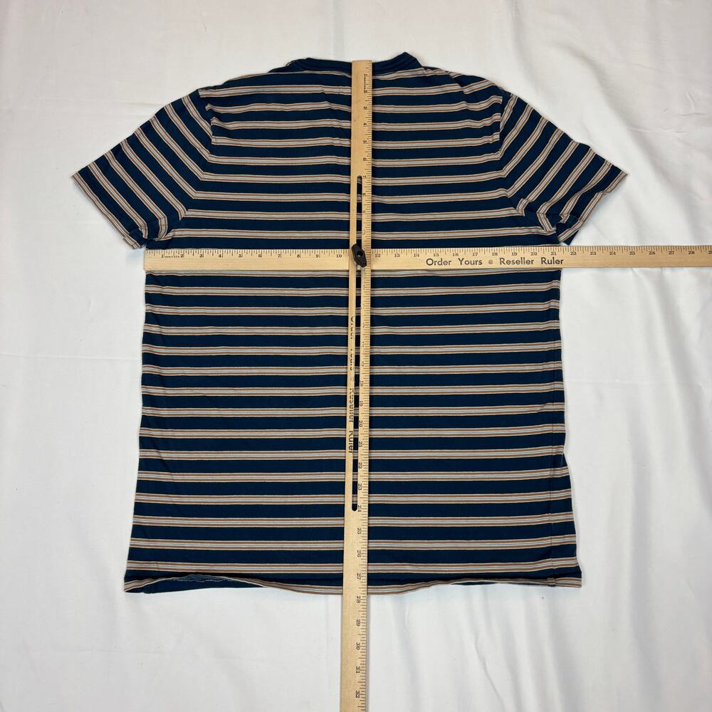 Taylor Stitch Striped Short Sleeve Crew T Shirt Men's 42/L - Picture 3 of 8